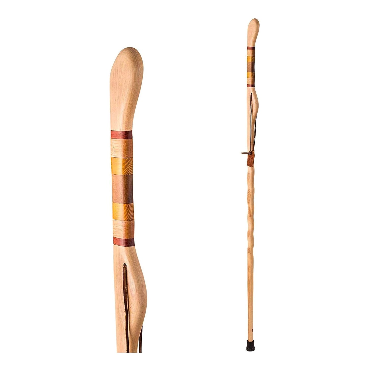 Walking Stick Brazos™ Twisted Safari Wood 58 Inch Height Hickory