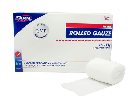 Conforming Bandage Dukal™ 2 Inch X 5 Yard 2-Ply Sterile 1 per Pack