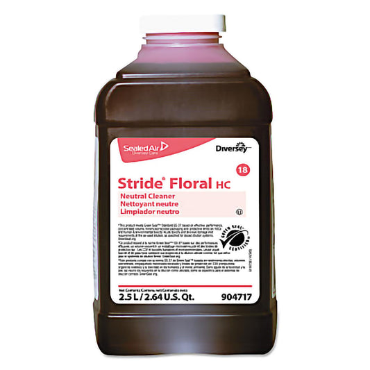 Floor Cleaner Diversey™ Stride® Liquid 84.5 oz. Bottle Floral Scent Manual Pour