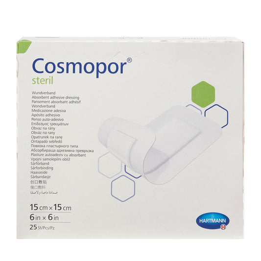 Island Dressing Cosmopor® Steril 6 X 6 Inch Square Sterile Water Resistant Backing