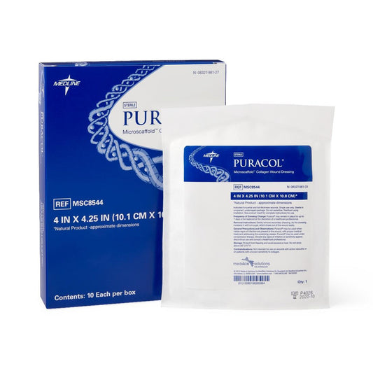 Collagen Dressing Puracol® 4 X 4-1/4 Inch Rectangle Sterile