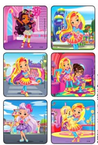 Kids Love Stickers® 75 per Pack Sunny Day Stylin Scenes Sticker 2-1/2 Inch