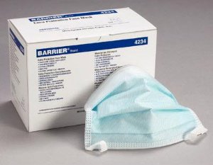Surgical Mask Barrier® Extra Protection Anti-fog ASTM Level 3 Tie Closure One Size Fits Most