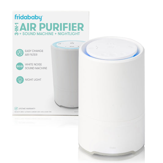 Air Purifier Fridababy® 150 sq ft. 7 X 7 X 9.5 Inch AC Power Hepa and Carbon Filter 3 Speeds