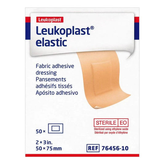 Adhesive Strip Leukoplast® Elastic Cross-Elastic Material Tan 2 X 3 Inch Sterile