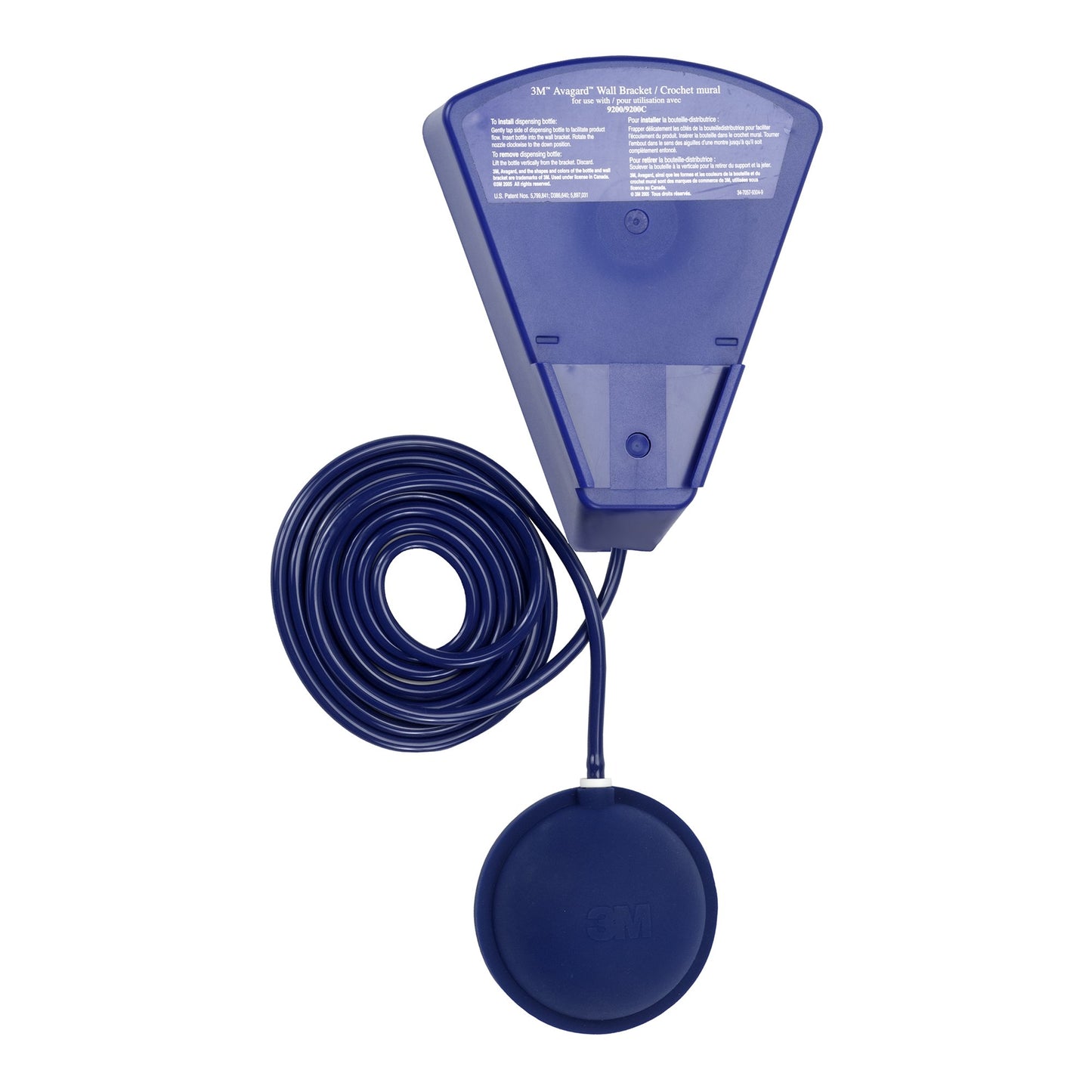 Wall Bracket and Foot Pump 3M™ Avagard™ For 3M™ Avagard™ Surgical and Healthcare Personnel Hand Antiseptic Wedge Bottles, 9200 and 9216