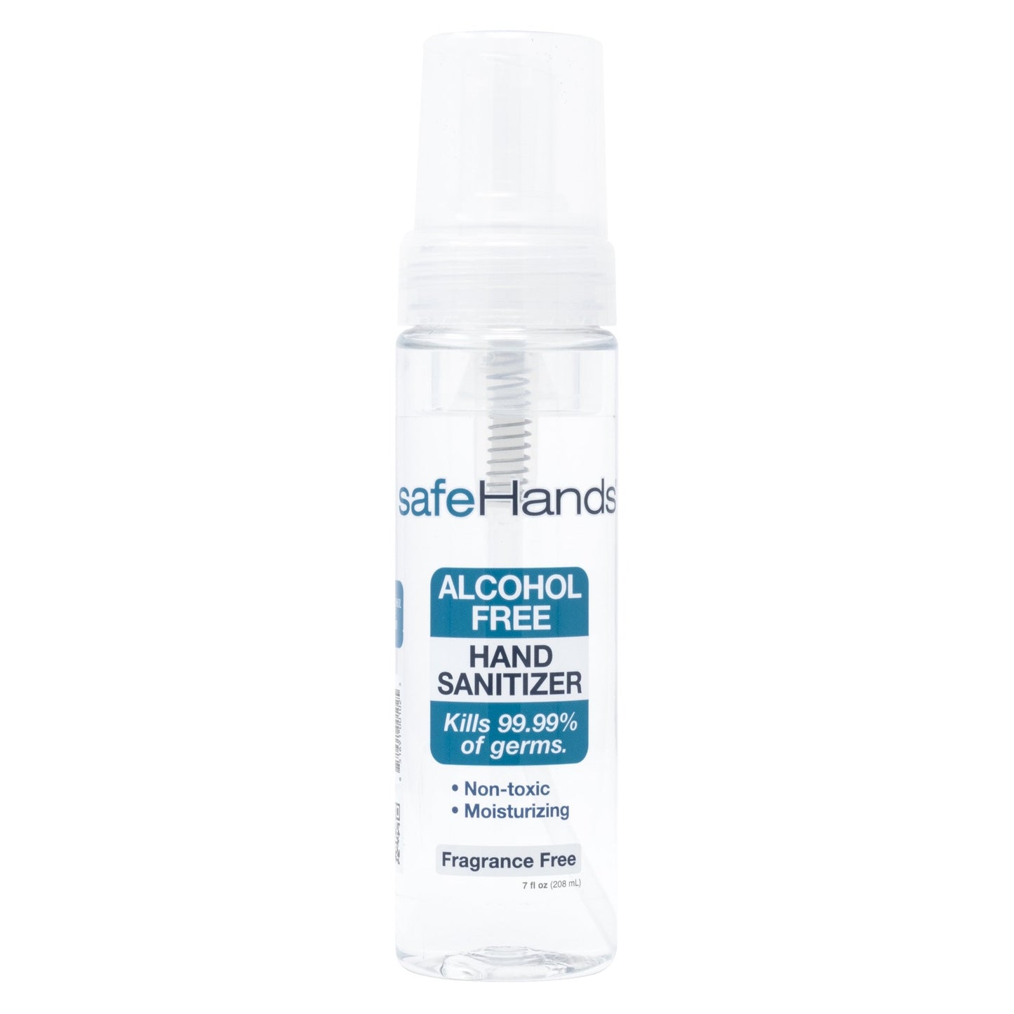 Alcohol-Free Hand Sanitizer safeHands® 7 oz. BZK (Benzalkonium Chloride) Foaming Pump Bottle