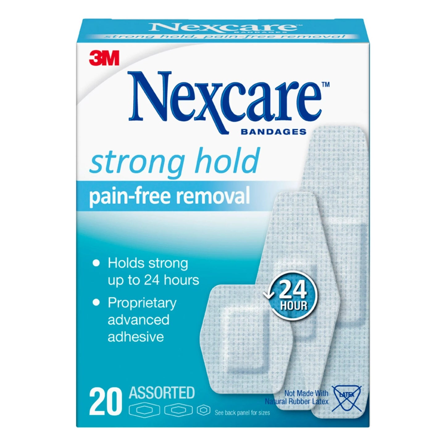 Adhesive Strip Nexcare™ Sensitive Skin Silicone White 7/8 X 1-1/4 Inch / 1-1/8 X 3 Inch / 15/16 X 1 - 1/8 Inch Sterile