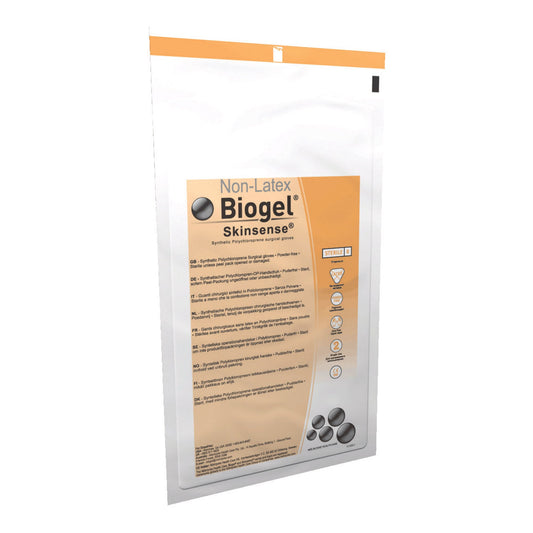 Surgical Glove Biogel® Skinsense™ Size 7 Sterile Polyisoprene Standard Cuff Length Micro-Textured Straw Not Chemo Approved