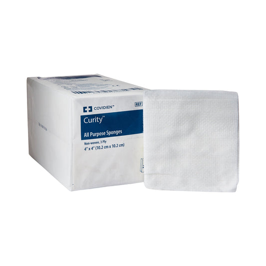 Nonwoven Sponge Curity™ 4 X 4 Inch 3-Ply NonSterile 200 per Pack