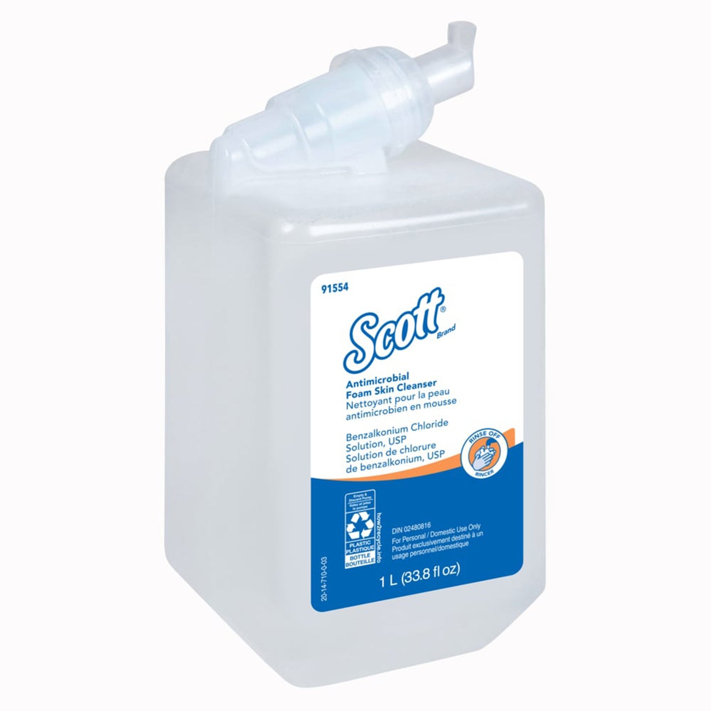 Antimicrobial Soap Scott® Control™ Foaming 1,000 mL Dispenser Refill Bottle Unscented
