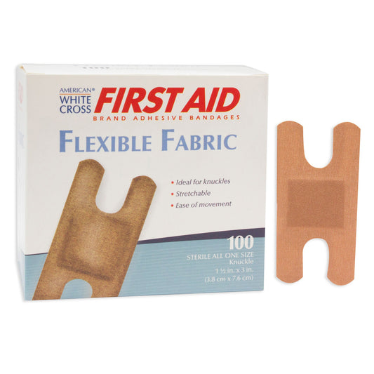 Adhesive Strip American White Cross® First Aid Fabric Tan 1-1/2 X 3 Inch Sterile
