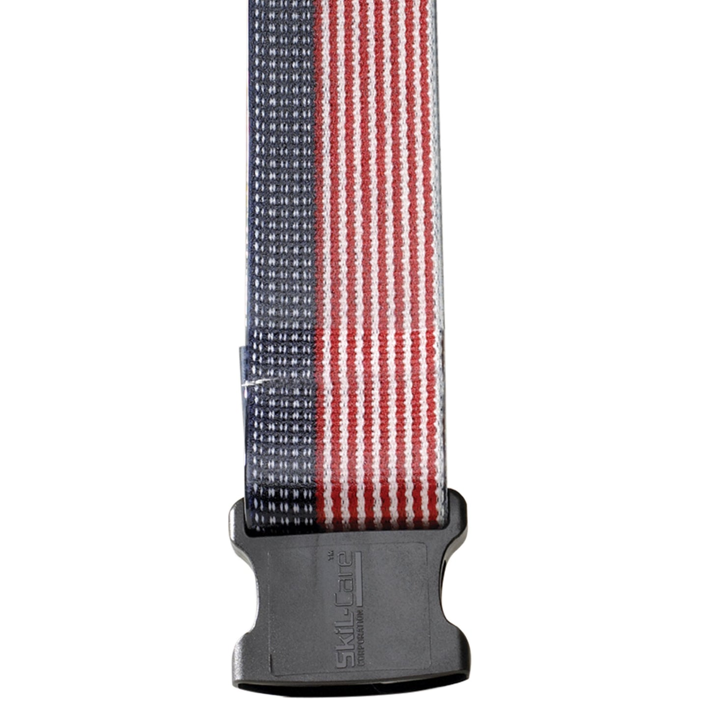 Gait Belt SkiL-Care™ PathoShield 72 Inch Length Stars and Stripes Design Plastic Coated Webbing