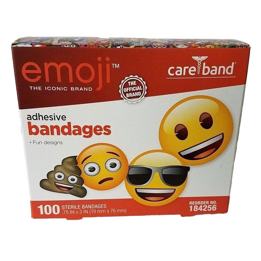 Adhesive Strip emoji™ Plastic Kid Design (Emojis) 3/4 X 3 Inch Sterile