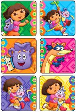 Kids Love Stickers® 90 per Pack Dora The Explorer Sticker 2-1/2 Inch