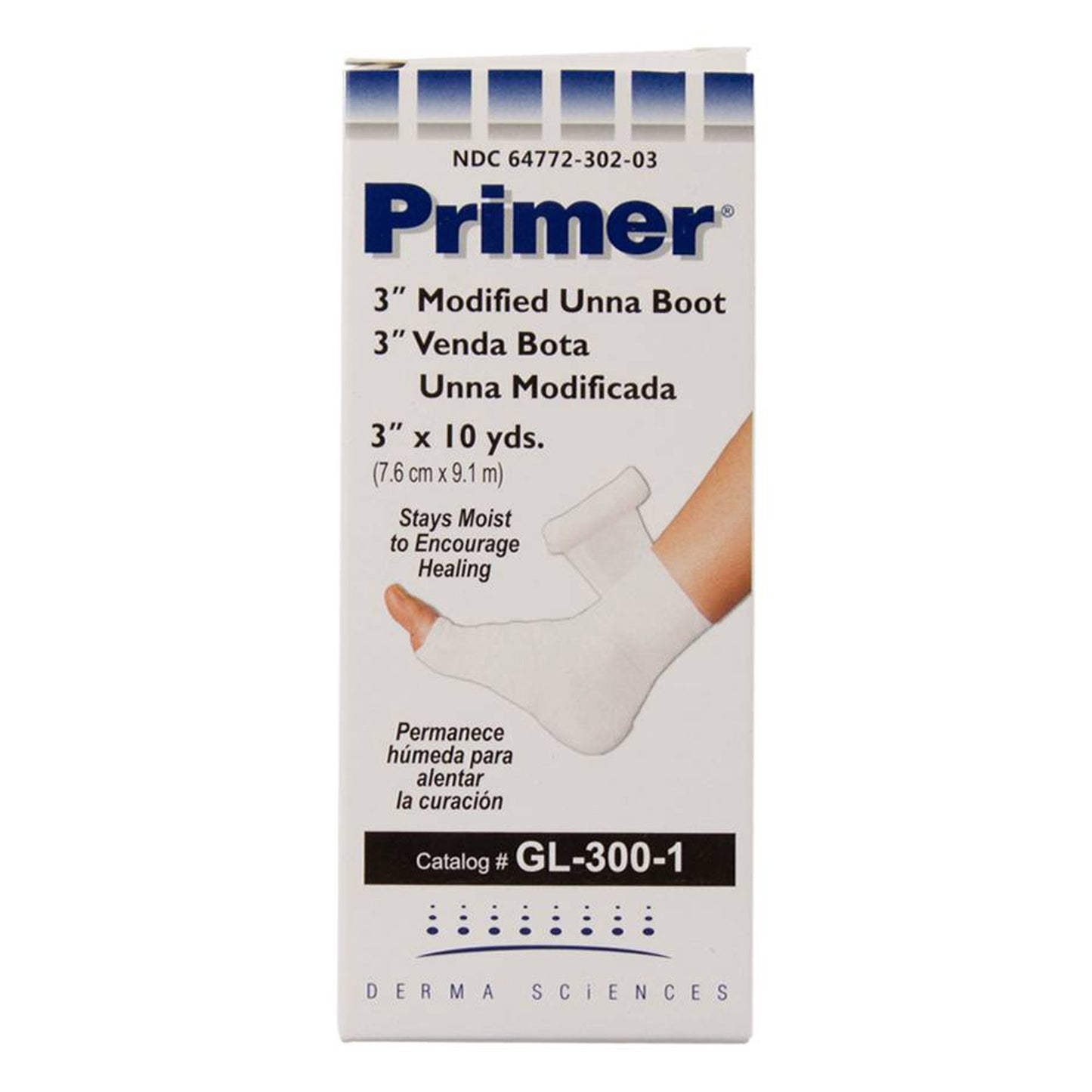 Unna Boot Primer® Zinc Oxide 3 Inch X 10 Yard