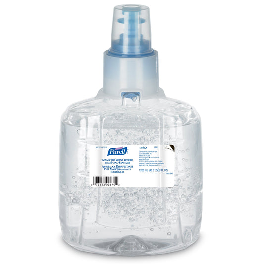 Hand Sanitizer Purell® Advanced 1,200 mL Ethyl Alcohol Gel Dispenser Refill Bottle