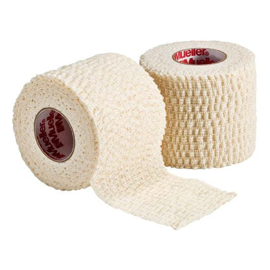 Athletic Tape Mueller® Tear-Light® White 2 Inch X 5 Yard Elastic Adhesive NonSterile
