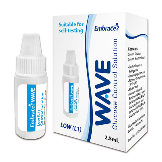 Blood Glucose Control Solution Embrace® WAVE 2.5 mL Level 1