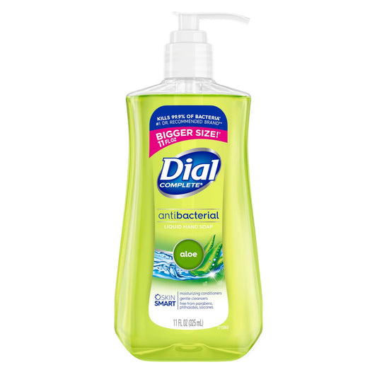 Antibacterial Soap Dial® Complete Liquid 11 oz. Pump Bottle Aloe Scent