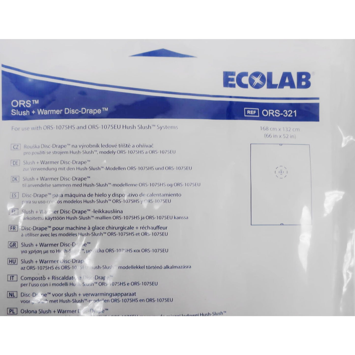 ORS Fluid Warming Drape Ecolab® ORS™ 52 X 66 Inch