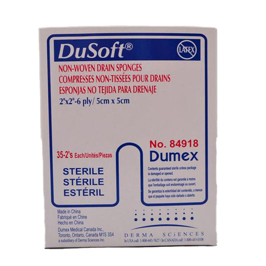 I.V. Sponge DuSoft® 2 X 2 Inch 6-Ply Sterile 2 per Pack