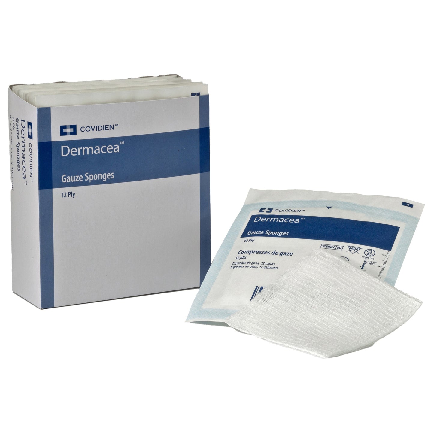 Gauze Sponge Dermacea™ 3 X 3 Inch 12-Ply Sterile 2 per Pack