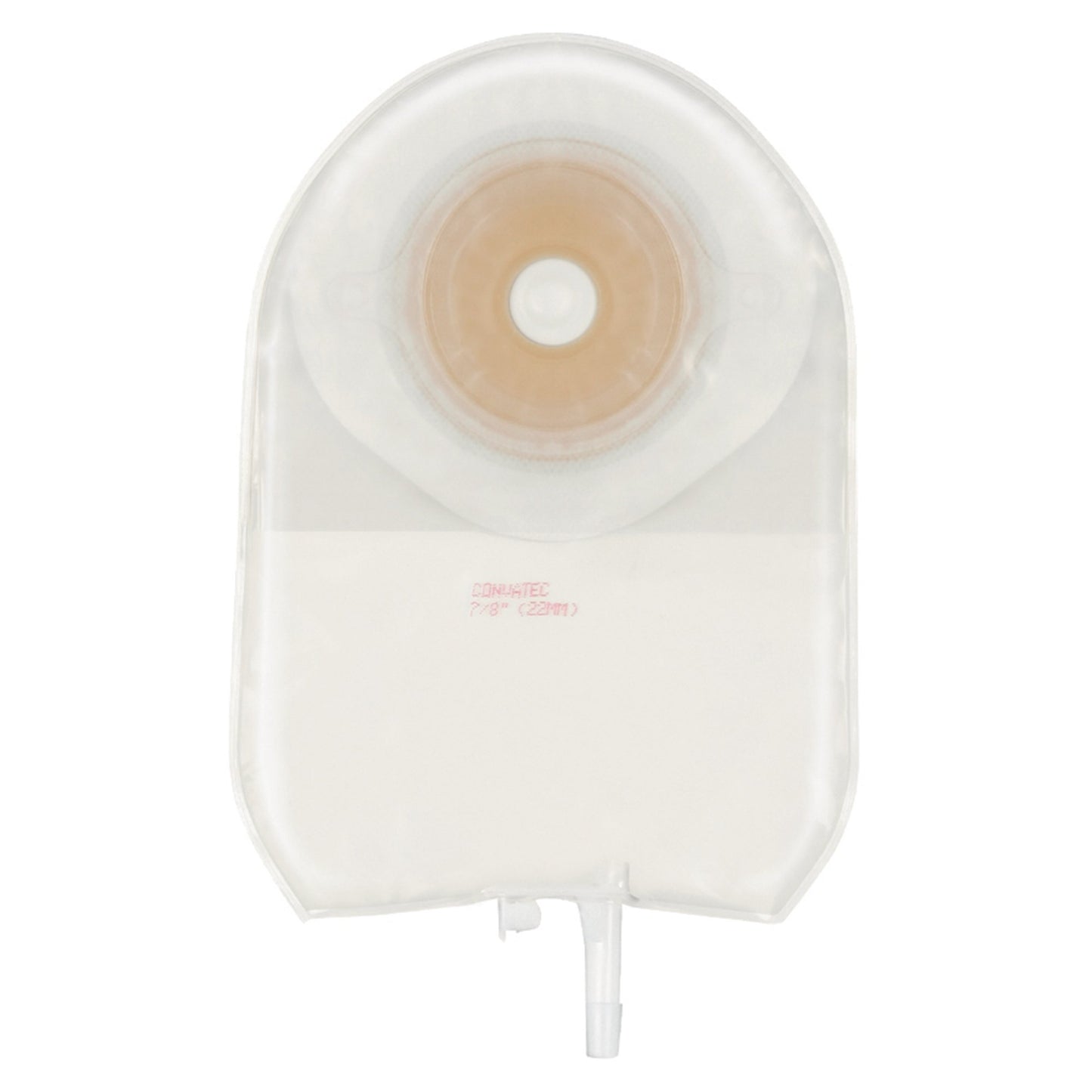 Urostomy Pouch ActiveLife® One-Piece System 9 Inch Length Convex, Pre-Cut 1 Inch Stoma Drainable