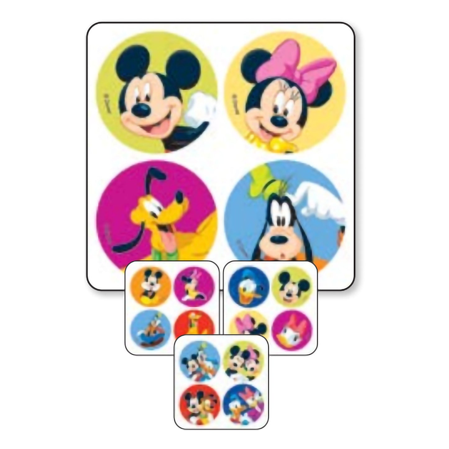 MiniBadges™ 300 per Pack Mickey and Friends Sticker 2-1/2 Inch