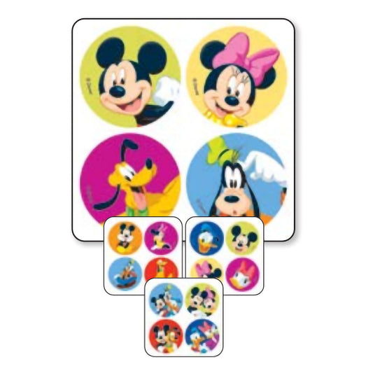MiniBadges™ 300 per Pack Mickey and Friends Sticker 2-1/2 Inch