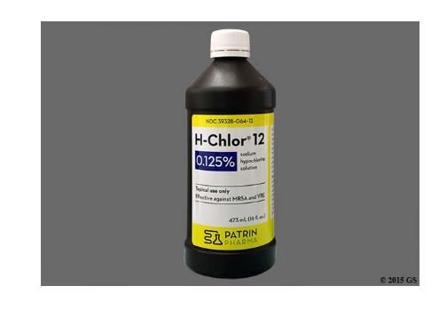 Antiseptic Sodium Hypochlorite Topical Liquid 473 mL Bottle