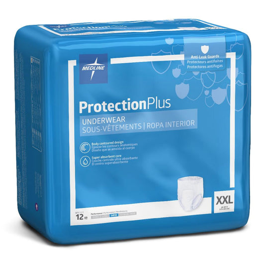Unisex Adult Absorbent Underwear FitRight® Super Pull On with Tear Away Seams 2X-Large Disposable Heavy Absorbency