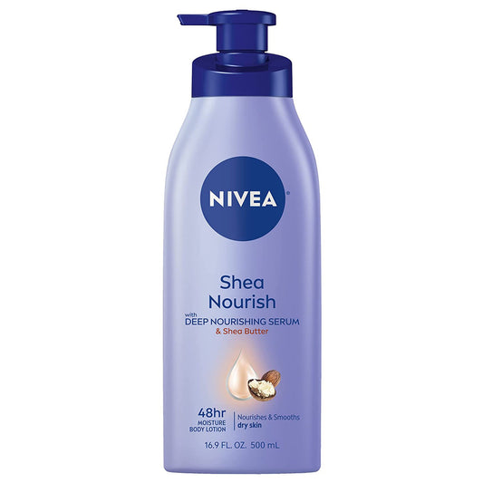 Hand and Body Moisturizer Nivea® Shea Daily Moisture 16.9 oz. Pump Bottle Scented Lotion