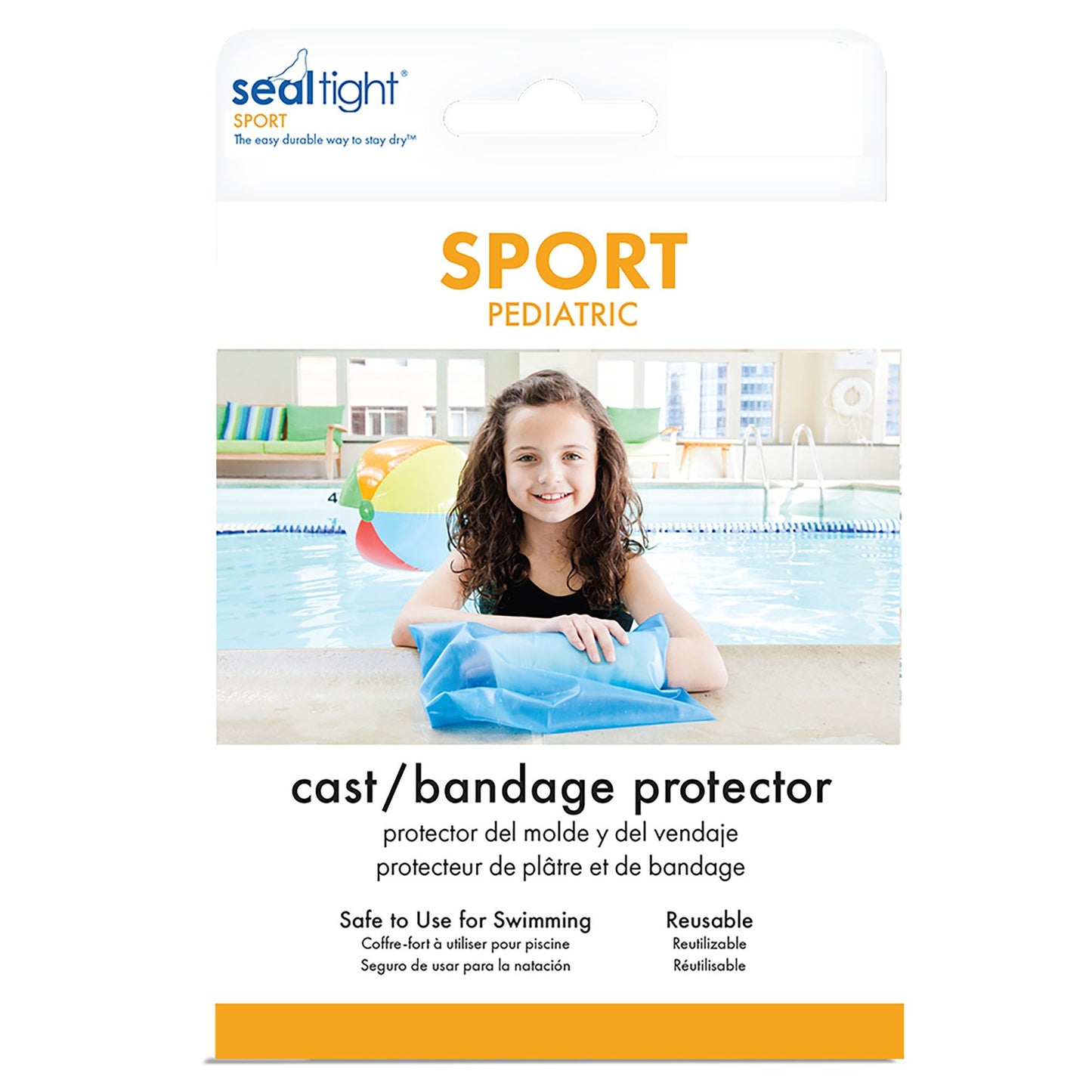 Arm Cast Protector SEAL-TIGHT® Sport Small Thermoplastic Elastomer 19 Inch Arm Length