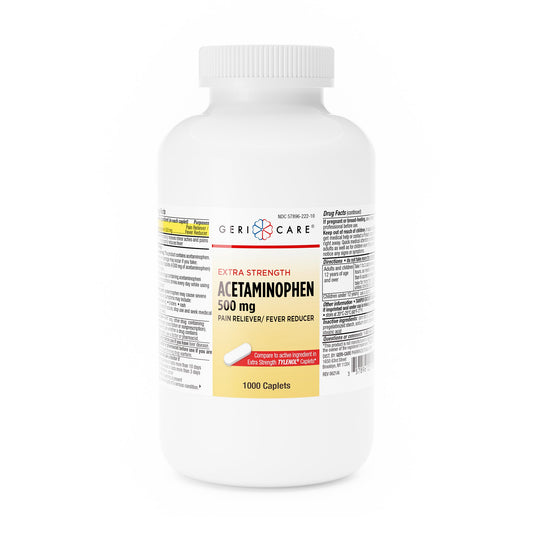 Pain Relief Geri-Care® 500 mg Strength Acetaminophen Caplet 1,000 per Bottle