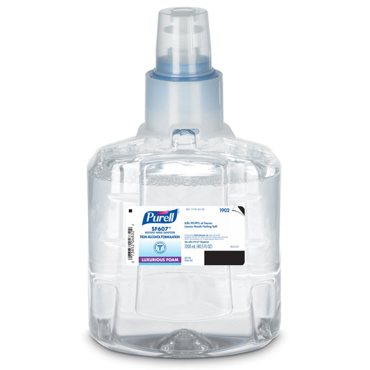 Alcohol-Free Hand Sanitizer Purell® SF607™ 1,200 mL BZK (Benzalkonium Chloride) Foaming Dispenser Refill Bottle