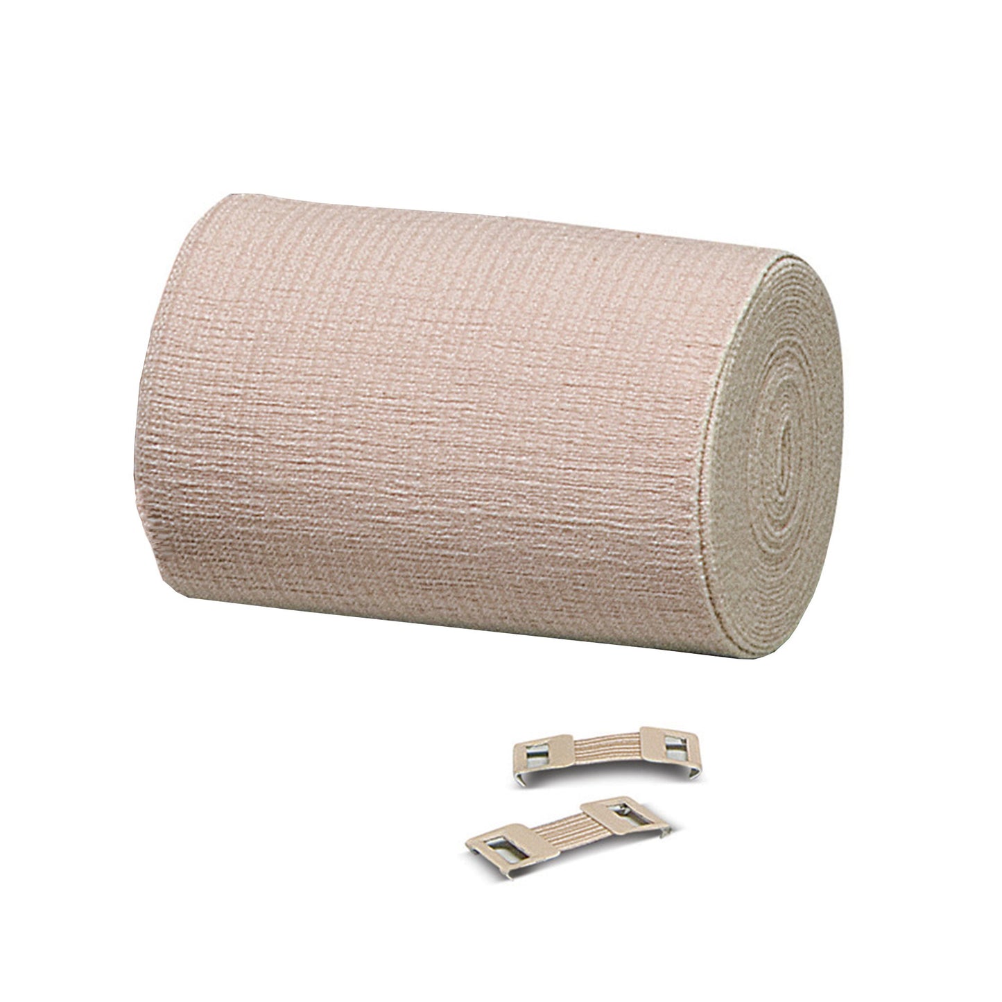 Elastic Bandage REB® LF 6 Inch X 10 Yard Double Length Clip Detached Closure Tan Sterile Standard Compression