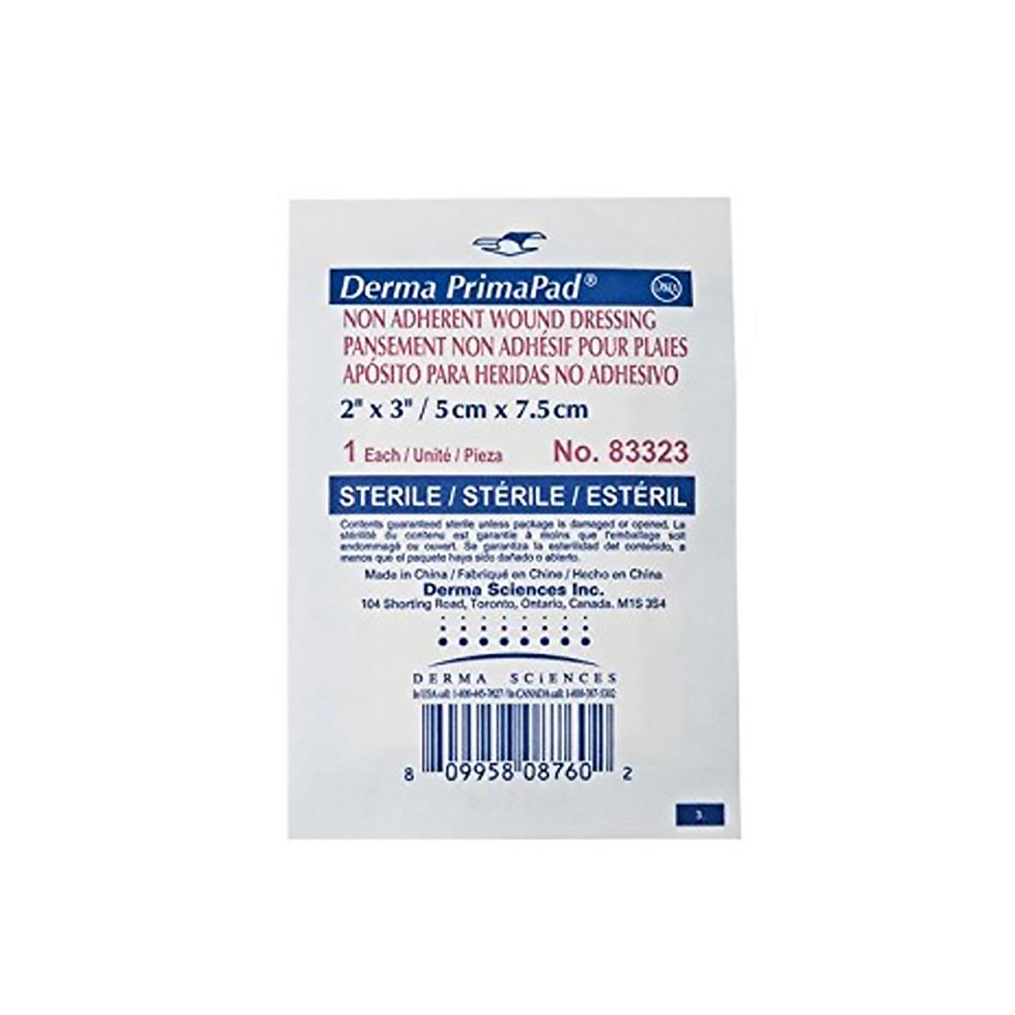 Non-Adherent Dressing Primapad® 2 X 3 Inch 1-Ply Sterile 100 per Pack