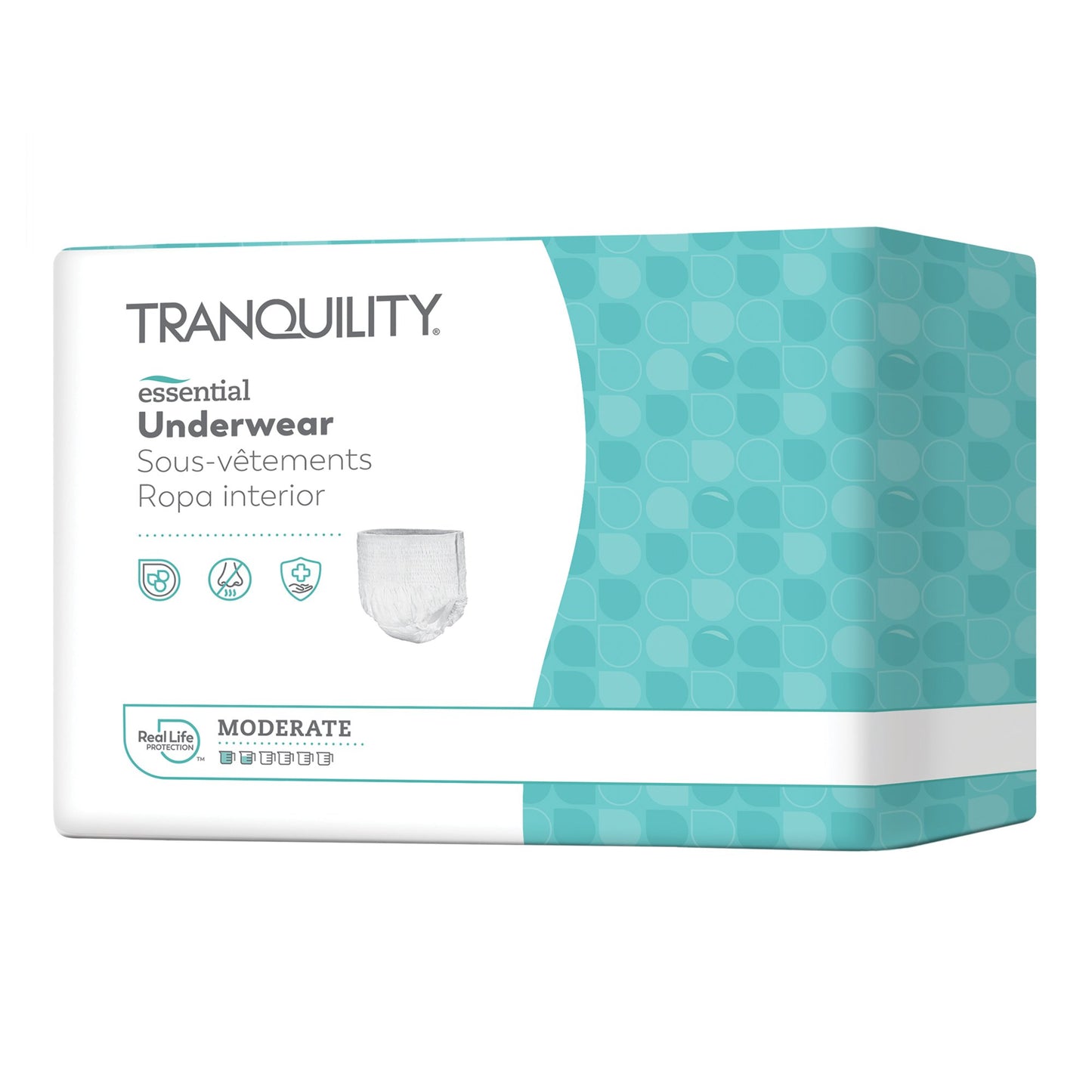 Unisex Adult Absorbent Underwear Tranquility® Essential Pull On with Tear Away Seams X-Large Disposable Moderate Absorbency