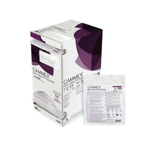 Surgical Glove GAMMEX® Non-Latex PI Textured Size 8.5 Sterile Polyisoprene Standard Cuff Length Fully Textured White Chemo Tested