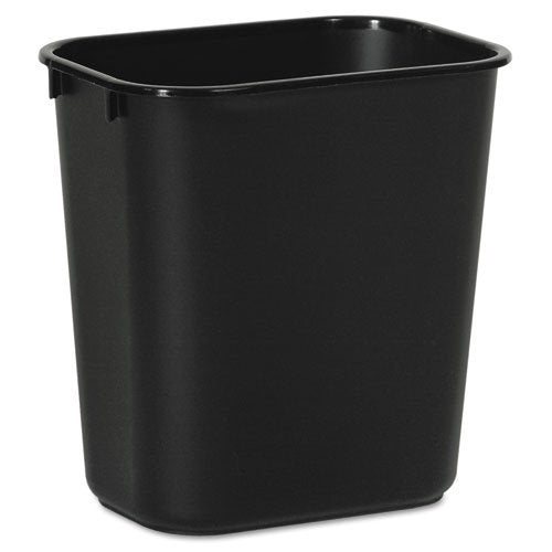 Trash Can Boardwalk® 14 Quart / 3.5 gal. Black Plastic Rectangular