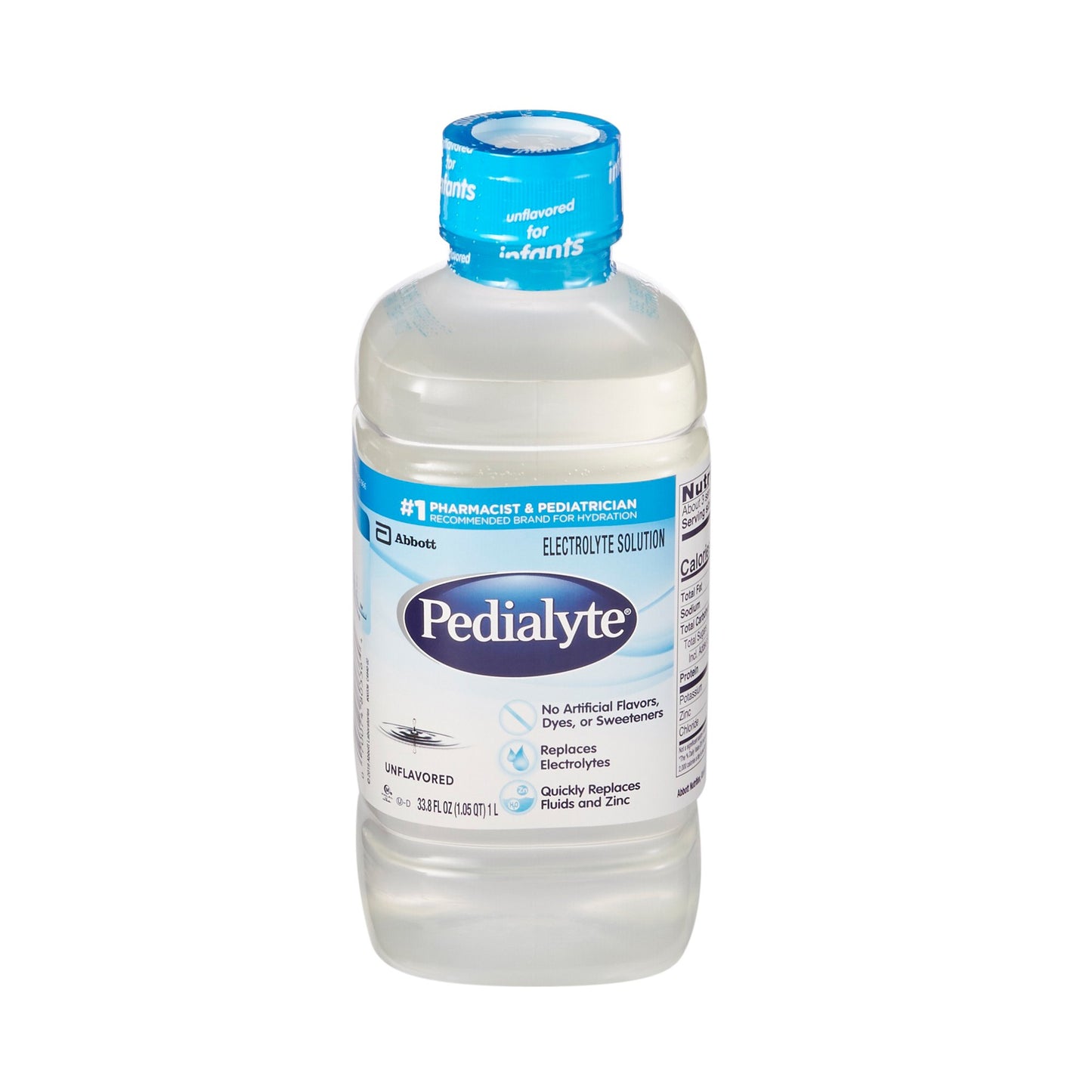 Oral Electrolyte Solution Pedialyte® Classic Unflavored 33.8 oz. Electrolyte