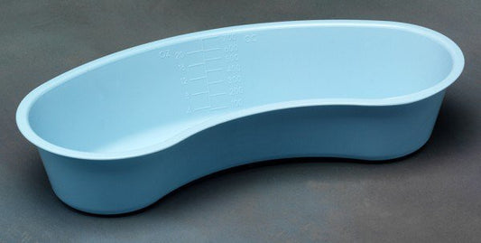 Sterile Emesis Basin Cardinal Health Light Blue 20 oz. Plastic Single Patient Use