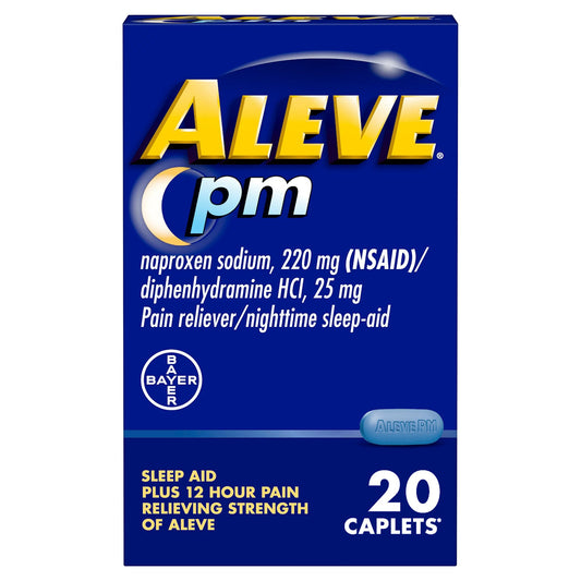 Night Time Pain Relief Aleve® PM 220 mg Strength Naproxen Sodium Capsule