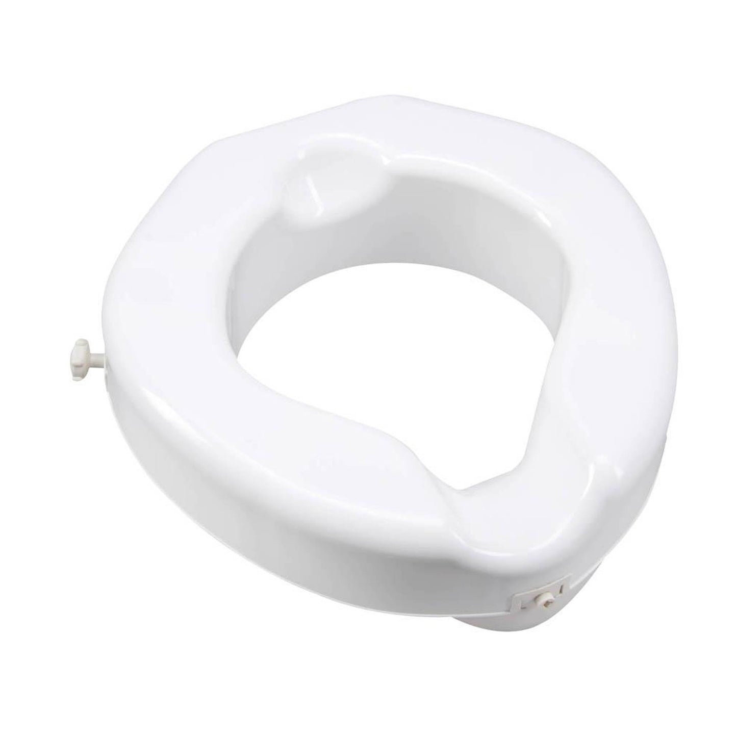 Bariatric Raised Toilet Seat Carex® Safe Lock 4-1/4 Inch Height Standard / Elongated 500 lbs. Weight Capacity