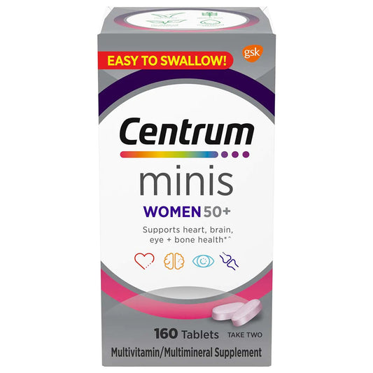 Multivitamin Supplement Centrum® Women 50+ Tablet 160 per Bottle
