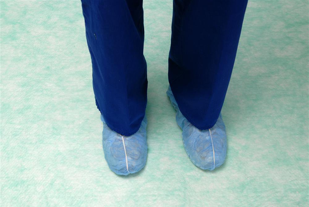 Absorbent Floor Mat SurgiSafe® Standard 28 X 40 Inch Green