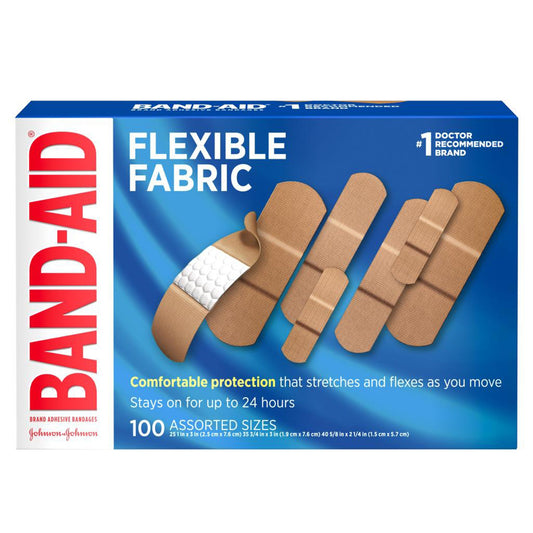 Adhesive Strip Band-Aid® Flexible Fabric Fabric Tan 1 X 3 Inch / 3/4 X 3 Inch / 5/8 X 2-1/4 Inch Sterile