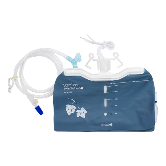 Urinary Drain Bag The Fig Leaf™ Anti-Reflux Valve Sterile 2,000 mL Vinyl