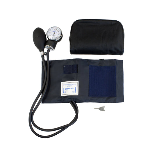 Aneroid Sphygmomanometer Unit Dynarex® Adult Cuff Nylon Cuff 19 - 27 cm Pocket Aneroid